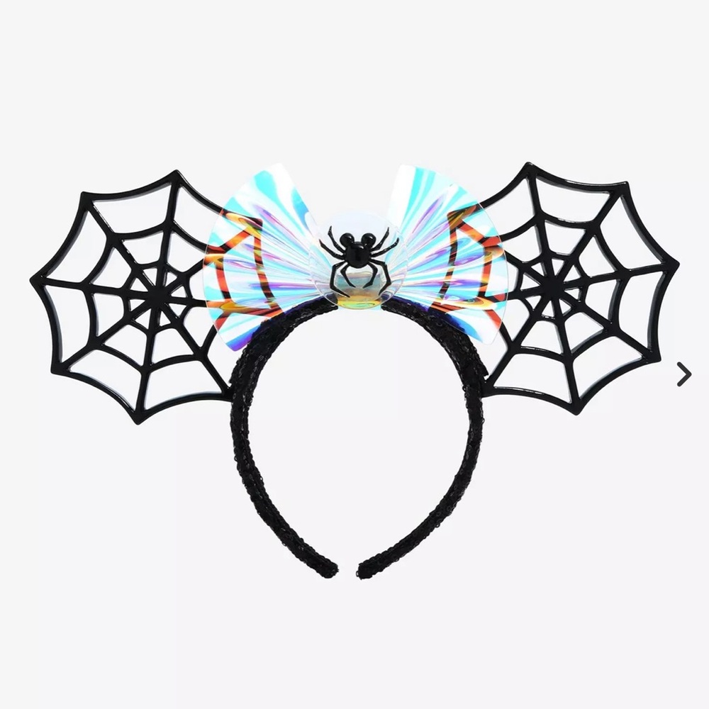 Disney Minnie Mouse Spider Webs Mouse Ears
Headband - BoxLunch Exclusive